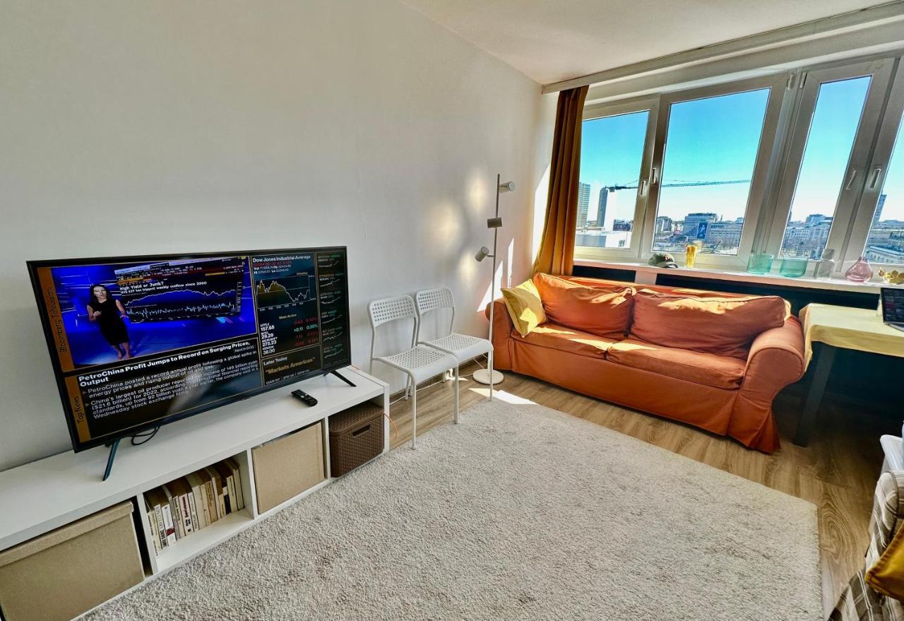 Super Apartament Brown 2X Metro Nowy Wifi Netflix Spotify Panorama Miasta Varşovia Exterior foto