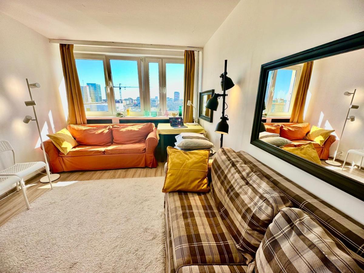 Super Apartament Brown 2X Metro Nowy Wifi Netflix Spotify Panorama Miasta Varşovia Exterior foto