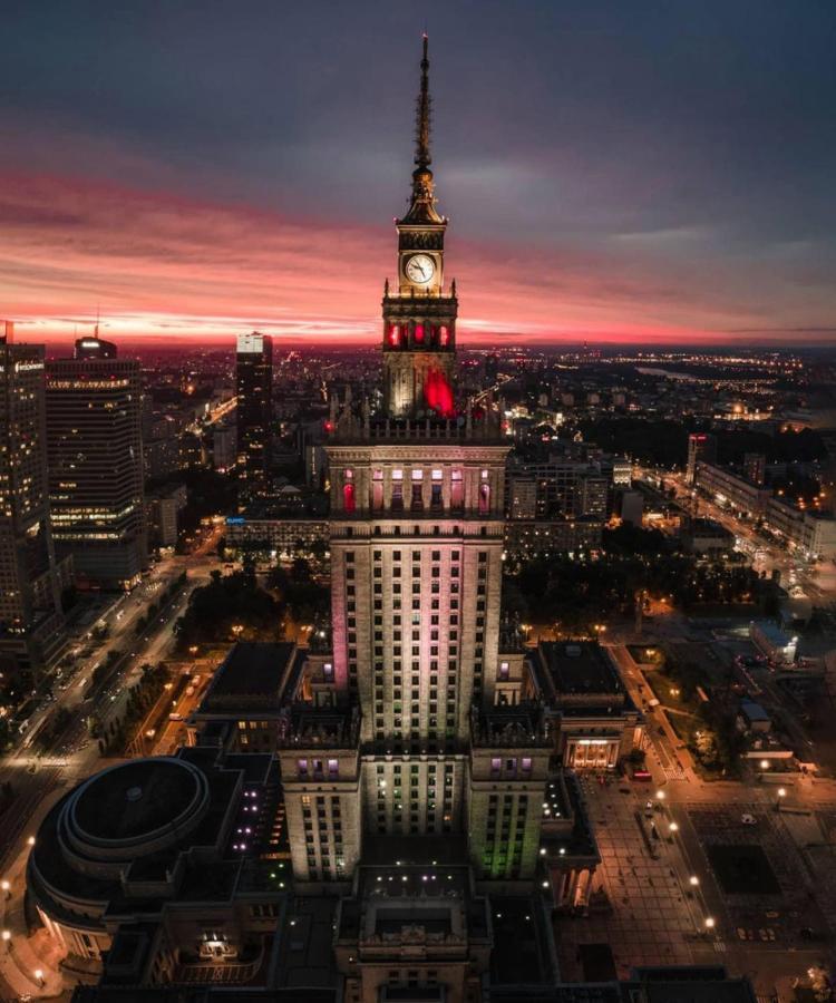 Super Apartament Brown 2X Metro Nowy Wifi Netflix Spotify Panorama Miasta Varşovia Exterior foto
